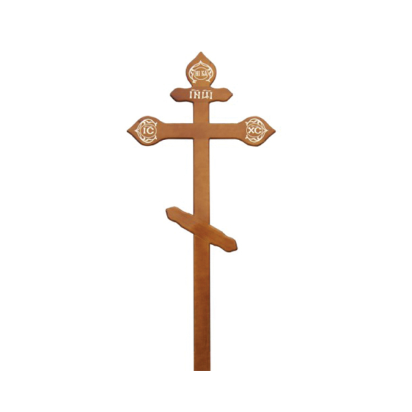 Крест намогильный сосновый «Фигурный» К2 2,1м - Бюро ритуальных услуг "Возрождение"